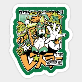 Psycho Garlick Wrestler Yui! Sticker